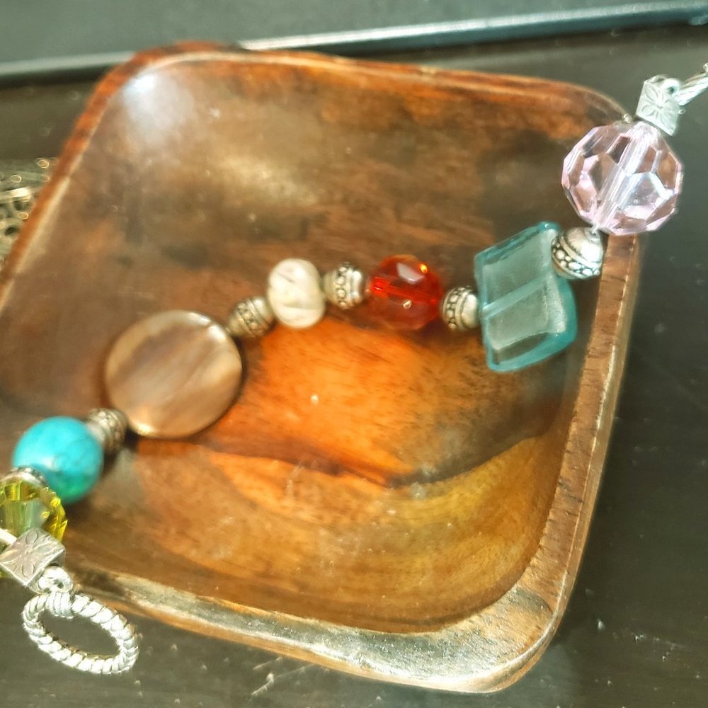 Chunky Glass Beaded Bracelet